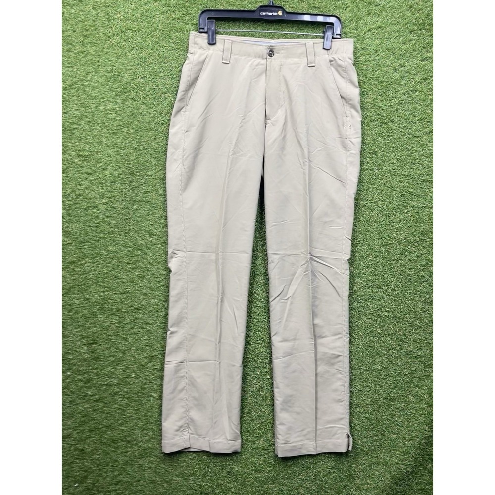 Under Amour Pants Mens 32x32 The Showdown Pant Beige Flat Tech Performance